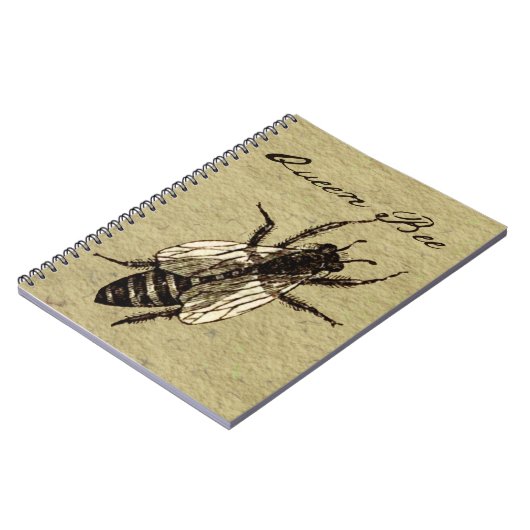 Queen Bee Wildlife Bug Insect Notizblock (Linke Seite)