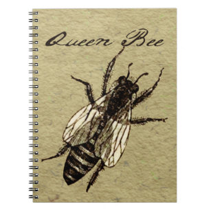 Queen Bee Wildlife Bug Insect Notizblock