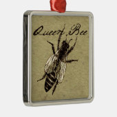 Queen Bee Wildlife Bug Insect Ornament Aus Metall (Rechts)