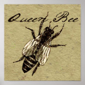 Queen Bee Wildlife Bug Insect Poster (Vorne)