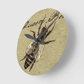 Queen Bee Wildlife Bug Insect Runde Wanduhr (Winkel)