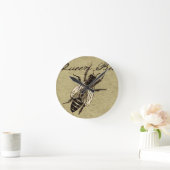 Queen Bee Wildlife Bug Insect Runde Wanduhr (Zuhause)