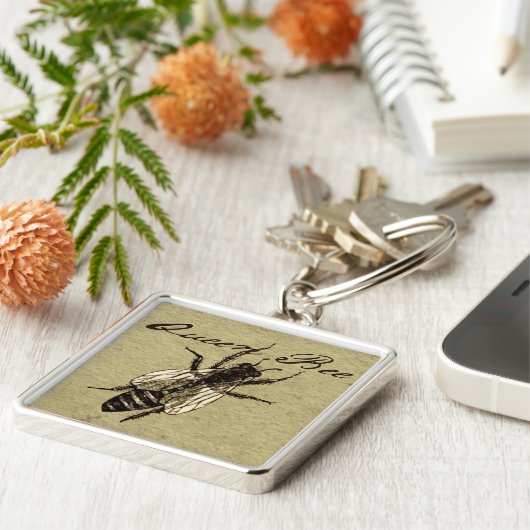 Queen Bee Wildlife Bug Insect Schlüsselanhänger (Seite)