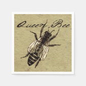 Queen Bee Wildlife Bug Insect Serviette (Vorderseite)