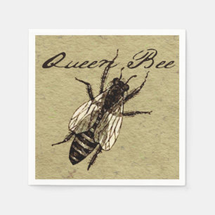 Queen Bee Wildlife Bug Insect Serviette