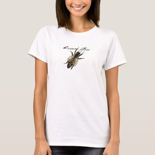 Queen Bee Wildlife Bug Insect T-Shirt (Vorderseite)