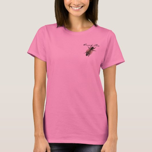 Queen Bee Wildlife Bug Insect T-Shirt (Vorderseite)