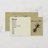 Queen Bee Wildlife Bug Insect Visitenkarte (Vorne/Hinten)