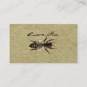 Queen Bee Wildlife Bug Insect Visitenkarte (Rückseite)
