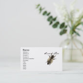 Queen Bee Wildlife Bug Insect Visitenkarte (Stehend Vorderseite)