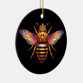 Queen Bee With Crown Keramik Ornament (Rechts)