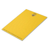 Queen Bee with Crown Personalize Notizblock (angewinkelt)