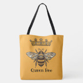 Queen Bee with Crown Personalize Tasche (Rückseite)