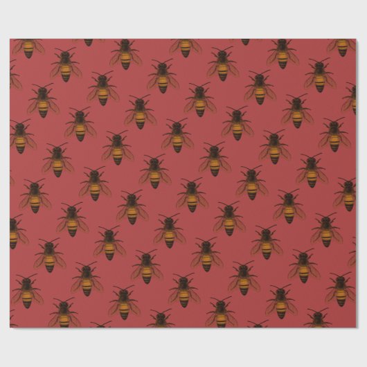 Queen Bee Wrapping Paper Geschenkpapier (Flach)