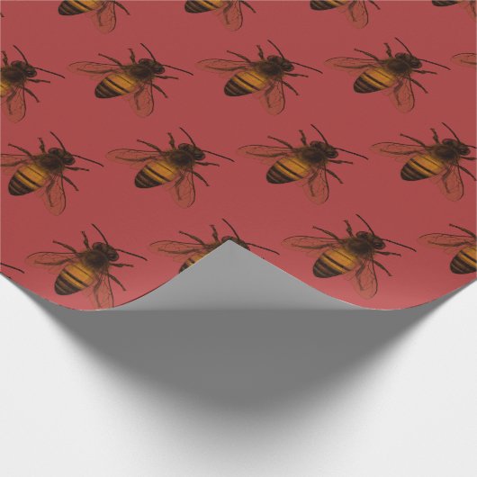 Queen Bee Wrapping Paper Geschenkpapier (Ecke)