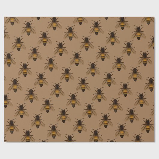 Queen Bee Wrapping Paper Geschenkpapier (Flach)