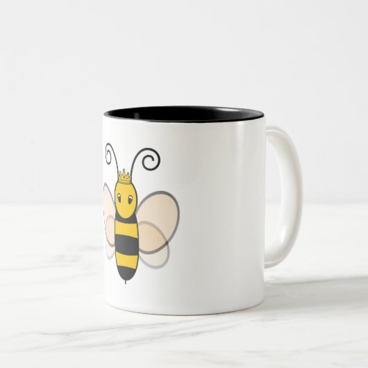 Queen Bee Zweifarbige Tasse (VorderseiteRechts)