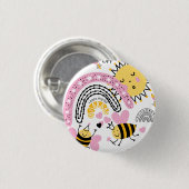 Queen Bees Best Friends Forever Niedliche BESTE FR Button (Vorne & Hinten)
