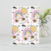 Queen Bees Best Friends Forever Niedliche BESTE FR Einladung (Stehend Vorderseite)