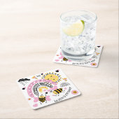 Queen Bees Best Friends Forever Niedliche BESTE FR Rechteckiger Pappuntersetzer (Vor Ort)