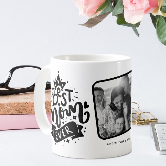 Queen 'Best Mama Ever' Foto-Geschenk Kaffeetasse