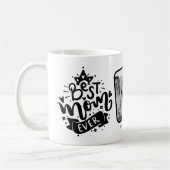 Queen 'Best Mama Ever' Foto-Geschenk Kaffeetasse (Links)