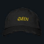 QUEEN BESTICKTE BASEBALLKAPPE<br><div class="desc">QUEEN ANGEPASST HAT</div>