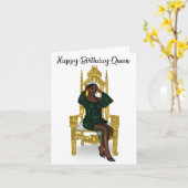 Queen Birthday Card Karte (Gelbe Blume)