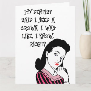 QUEEN BIRTHDAY RETRO FRAU GEBURTSTAG GREETING CARD KARTE