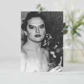 Queen bitte. Vintage LGBTQ Dankeskarte (Stehend Vorderseite)