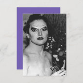 Queen bitte. Vintage LGBTQ Dankeskarte (Vorne/Hinten)