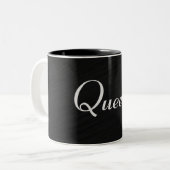 Queen Black Elegant Zweifarbige Tasse (Vorderseite Links)