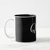 Queen Black Elegant Zweifarbige Tasse (Links)