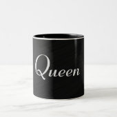 Queen Black Elegant Zweifarbige Tasse (Mittel)