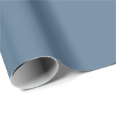 Queen Blue Schlicht Solid Color Wrapping Paper Geschenkpapier (Rolleneckpunkt)