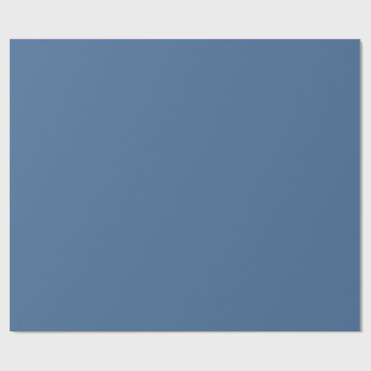 Queen Blue Solid Color Geschenkpapier (Flach)
