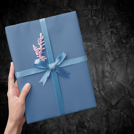Queen Blue Solid Color Geschenkpapier