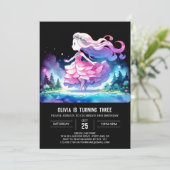 Queen Boho Princess Birthday Einladung (Stehend Vorderseite)