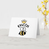 Queen Bumble Bee Karte (Gelbe Blume)