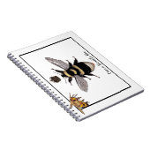 Queen Bumble Bee Notizblock (Rechte Seite)