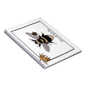 Queen Bumble Bee Notizblock (Rechte Seite)