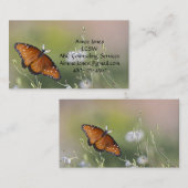 Queen Butterfly in Morgenlicht Visitenkarte (Vorne/Hinten)