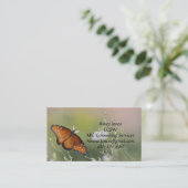 Queen Butterfly in Morgenlicht Visitenkarte (Stehend Vorderseite)