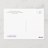 QUEEN BUTTERFLY POSTKARTE (Rückseite)