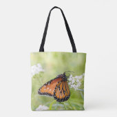 Queen Butterfly Sunning on Milkweed Tasche (Rückseite)