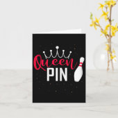 Queen Button Shirt Bowler Bowling League of Bowlin Karte (Gelbe Blume)