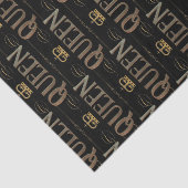 QUEEN Calligraphy Lettering - Elegant Rich Royal Seidenpapier (Ausschnitt)