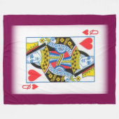 QUEEN CARD FLEECEDECKE (Vorderseite (Horizontal))