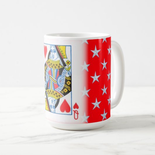 QUEEN CARD KAFFEETASSE (VorderseiteRechts)
