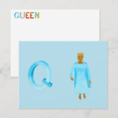 Queen Card Postkarte (Vorne/Hinten)